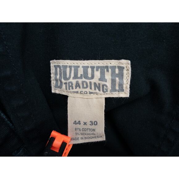 Duluth Trading Pants Mens 41x29 (Tag 44x30) Black Flex Fire Hose Canvas Workwear - Picture 3 of 13